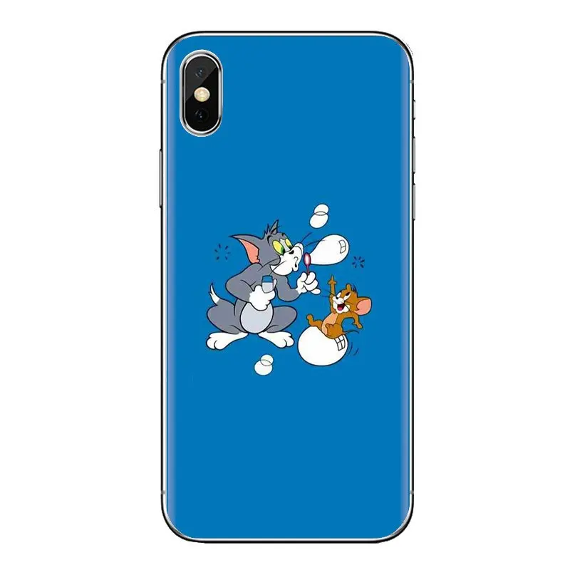 Transparent Soft Cover Cartoon Tom Cat and Jerry Mouse For Samsung Galaxy J1 J2 J3 J4 J5 J6 J7 J8 Plus 2018 Prime 2015 2016 2017 |
