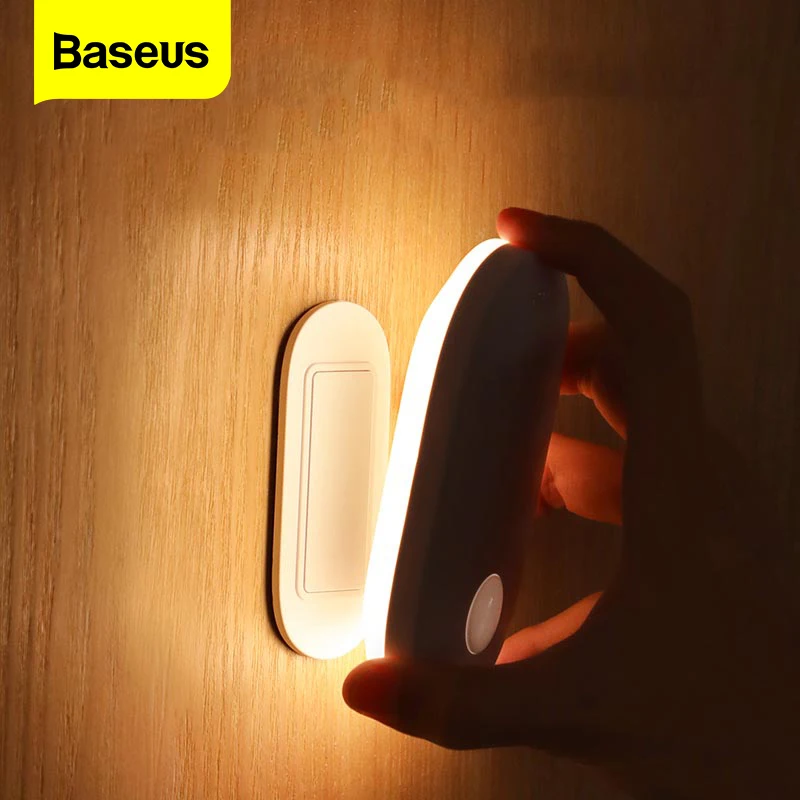 

Baseus LED Indoor Light Wall Lamp PIR Motion Sensor Human Induction Entrance & Aisle Sconce Night Light For Stairs Home Bedroom