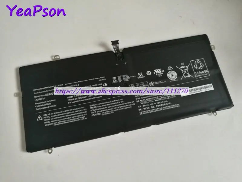 Yeapson 7 4 в 7400 мАч подлинный L12M4P21 21CP5/57/128-2 Аккумулятор для ноутбука Lenovo | Компьютеры и