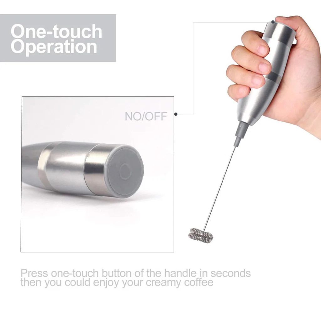 Электрическая мешалка для молока Пенообразователь напитков венчик миксер