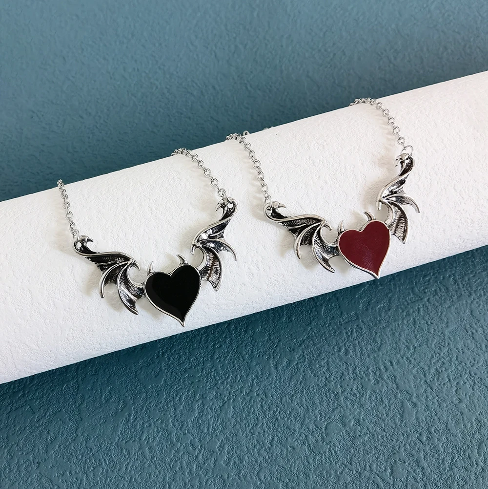 

OUREX The New Small Wings Peach Heart Ladies Necklace Fashion Women Birthday Gifts Jewelry Dropshipping Gifts