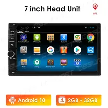 Double 2 Android 10 Quad Core Din Car Multimedia Player GPS Navigation Auto Radio Universal Car NO DVD player 2G 32G  wifi 4G