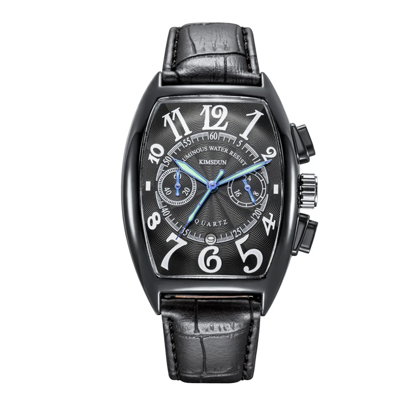 

High-end Brand Men's Watch Multi-function Fashion Casual Watch For Men Barrel-shaped Small Three-pin Luminous Quartz Watches