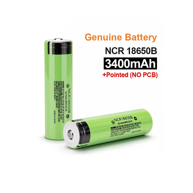 

18650 Lithium Rechargeable Battery New 100% Original NCR18650B 3.7v 3400mah 18650 battey For Flashlight batteries (NO PCB)