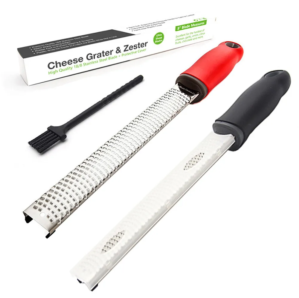 Stainless Steel Grater Multi-purpose Chocolate Hard Cheeses Nutmeg Spice Cheese Cinnamon Citrus Zests Ergonomic Handle | Дом и сад