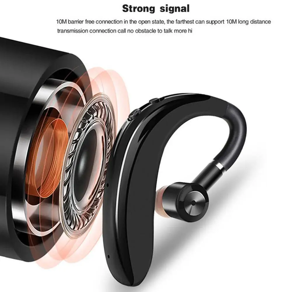 

Single Ear Hanging Ear Wireless Business Bluetooth Conduction Headset Bone Headset H4Z2