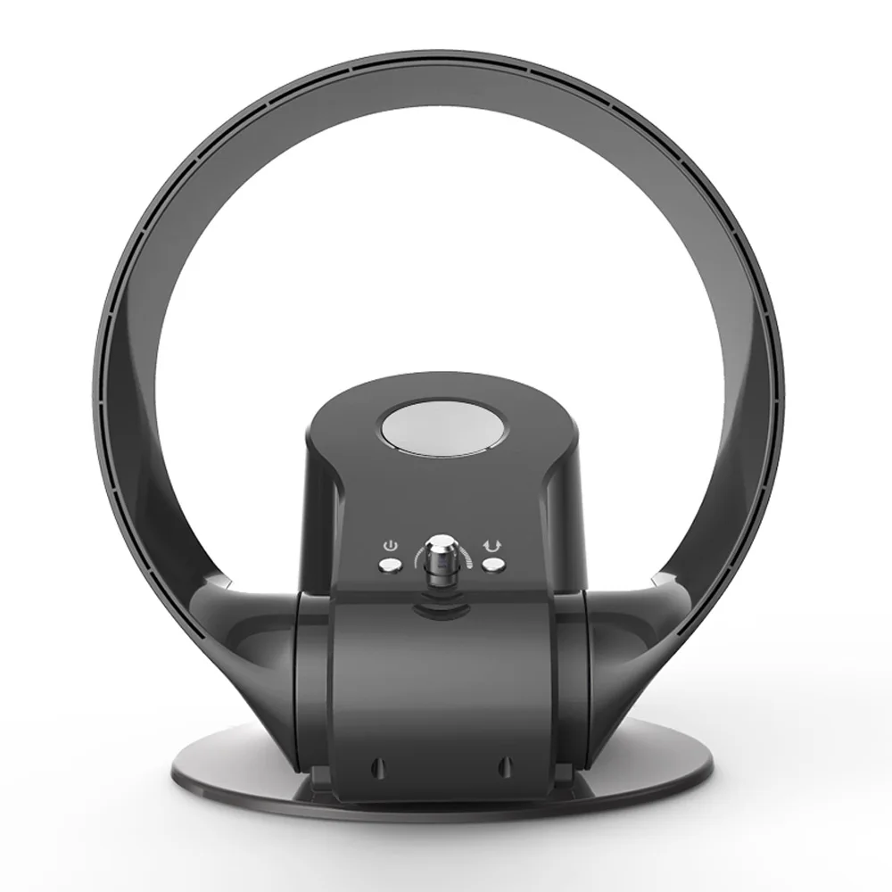 

Leafless fan household wall-mounted fan shaking head air convection fanless electric fan silent wall fan