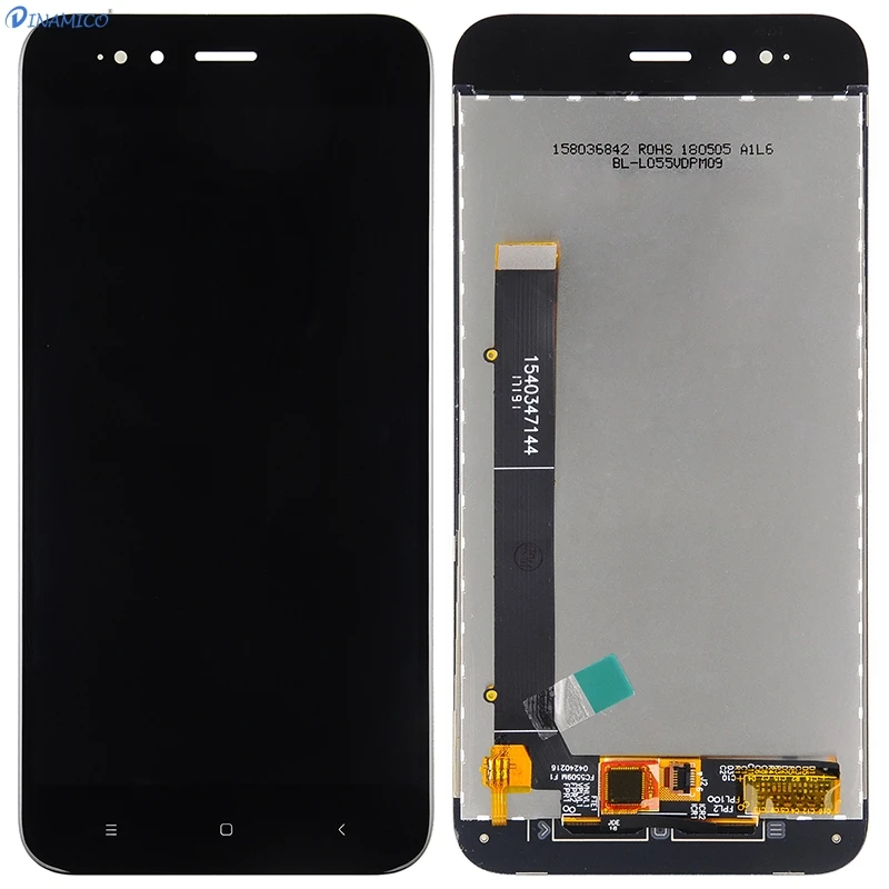 Dina mi co скидка A1 Lcd для Xiao mi 5X Lcd mi 5X mi 5X дисплей с кодирующий преобразователь сенсорного экрана в сборе с рамкой mi ddle - Цвет: Black No Frame