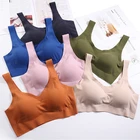 Бесшовный спортивный бюстгальтер для женщин, топ для тренажерного зала, бюстгальтер для йоги, спортивный женский топ для бега, тренажерного зала, женский спортивный бюстгальтер пуш-ап, топ, S-XXL