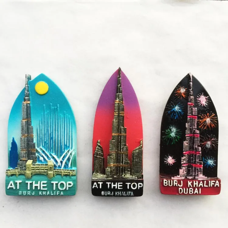 Магнит для холодильника сувенир Дубай Бурдж-Халифа Башня верблюд стерео 3D кухонное украшение магнитный стикер творческий паста путешественнический подарок.