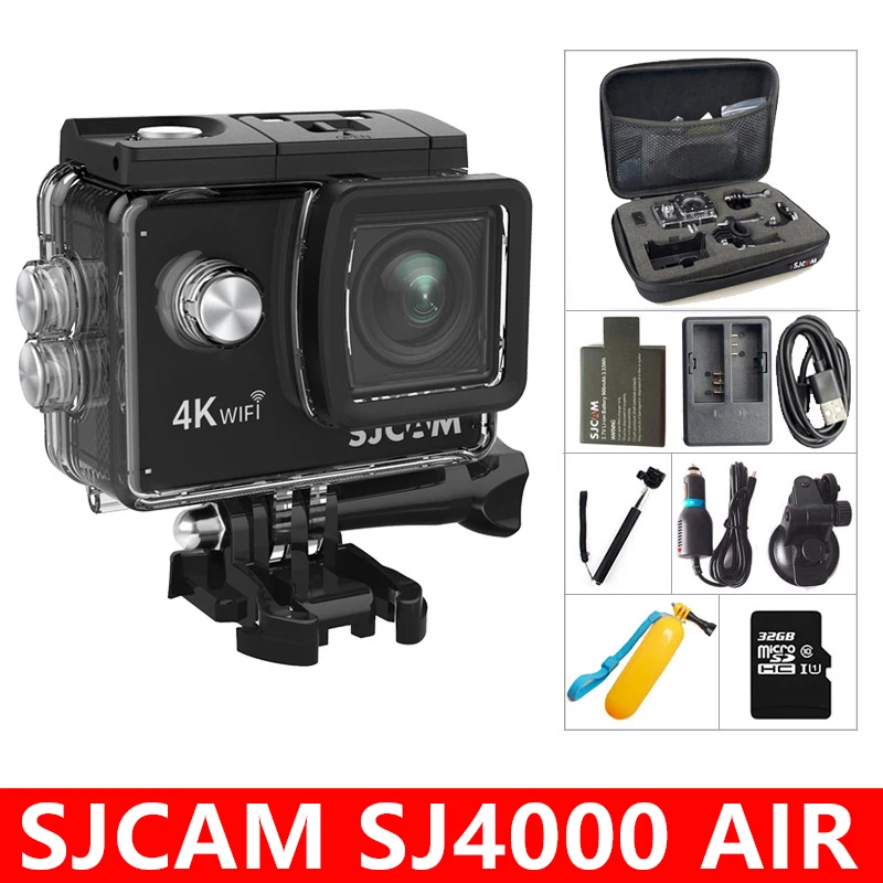 

Экшн-камера SJCAM SJ4000 AIR, Full HD, 4K, 30 кадров/с, Wi-Fi, экран 100% дюйма