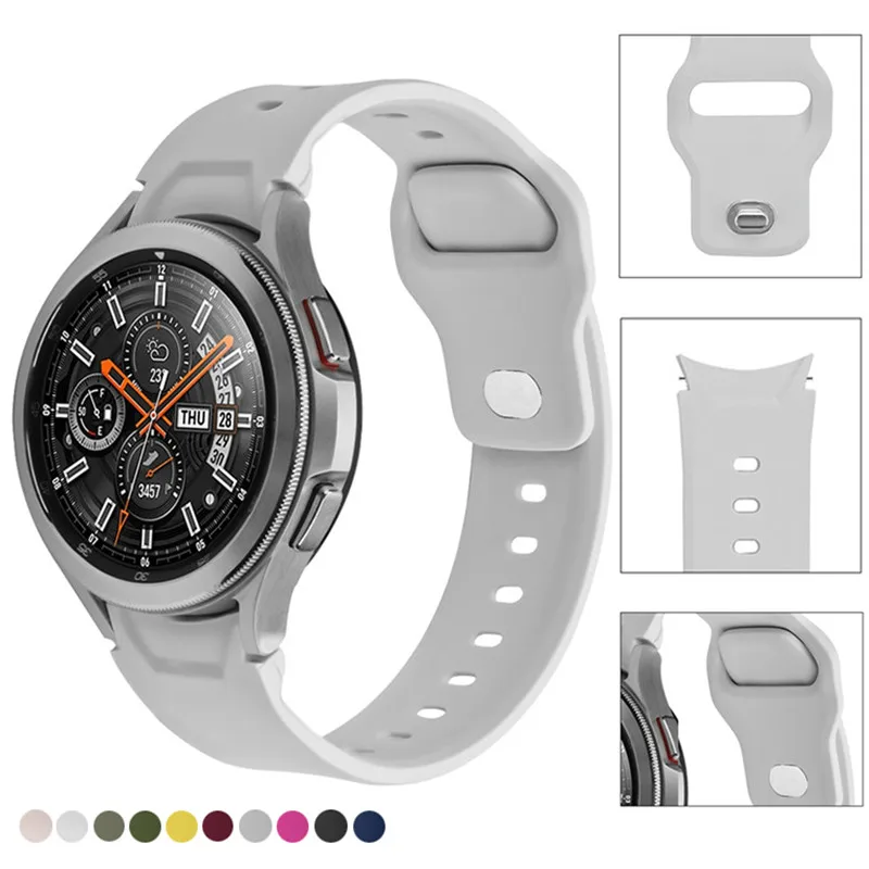 Bracelet Sport en Silicone pour Samsung Galaxy Watch 4 5 Pro  45mm  44mm  40mm  Bracelet pour montre