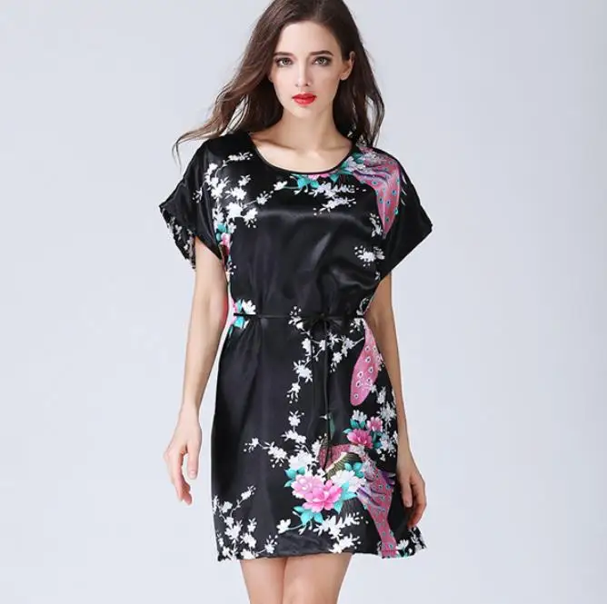 nightie set Красное женское кружевное кимоно, халат, набор, Женский Атласный халат, для невесты, подружки невесты, свадебное платье, платье, сексуальная ночная рубашка, одежда для сна, M L XL - Цвет: nightie set