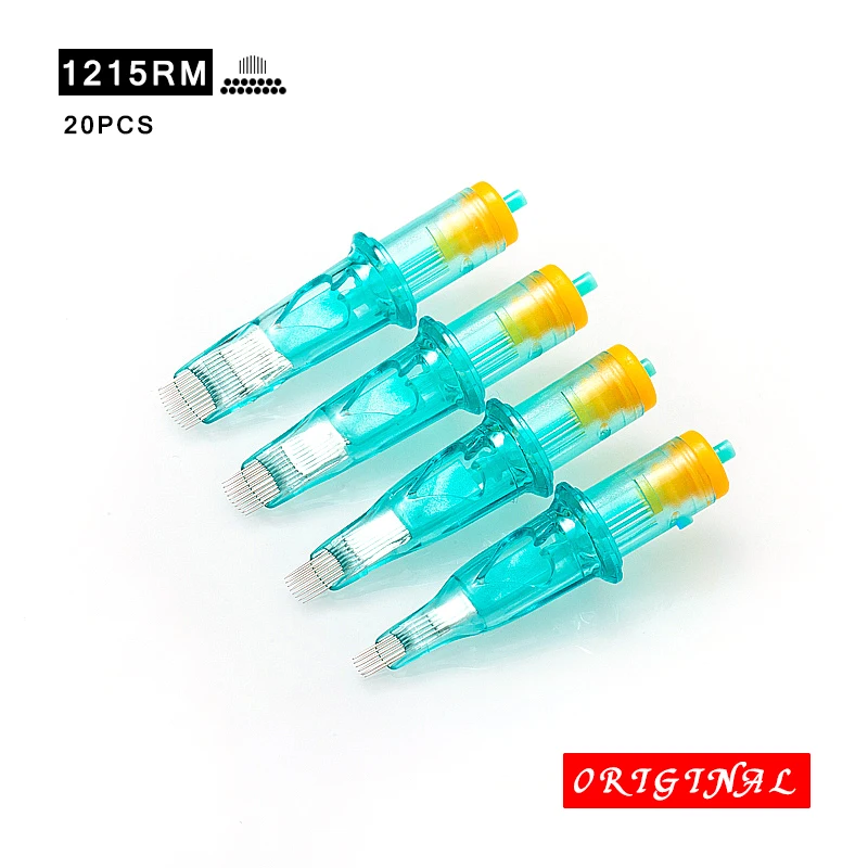 

O.G Tattoo Cartridge Cartucho Micro Needle Sterile Tattoo Needle Shading Needles Cartridge Machine Grip Shader Revolution 1215RM
