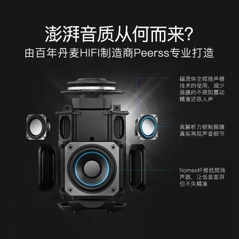 Смарт аудио Netease Трехцветная облачная Колонка Bluetooth Беспроводная HIFI Подарочная