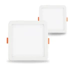 Ультра тонкий светодиодный встраиваемый светильник 6 Вт 8 Вт 15 Вт 20 Вт 220 В квадратная Круглая Панель-лампа для офиса белыйтеплый белый патент