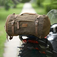 waterproof motorcycle tail bag motorcycle seat saddle bag tail bag canvas backpack motorcycle accessories for travel camping