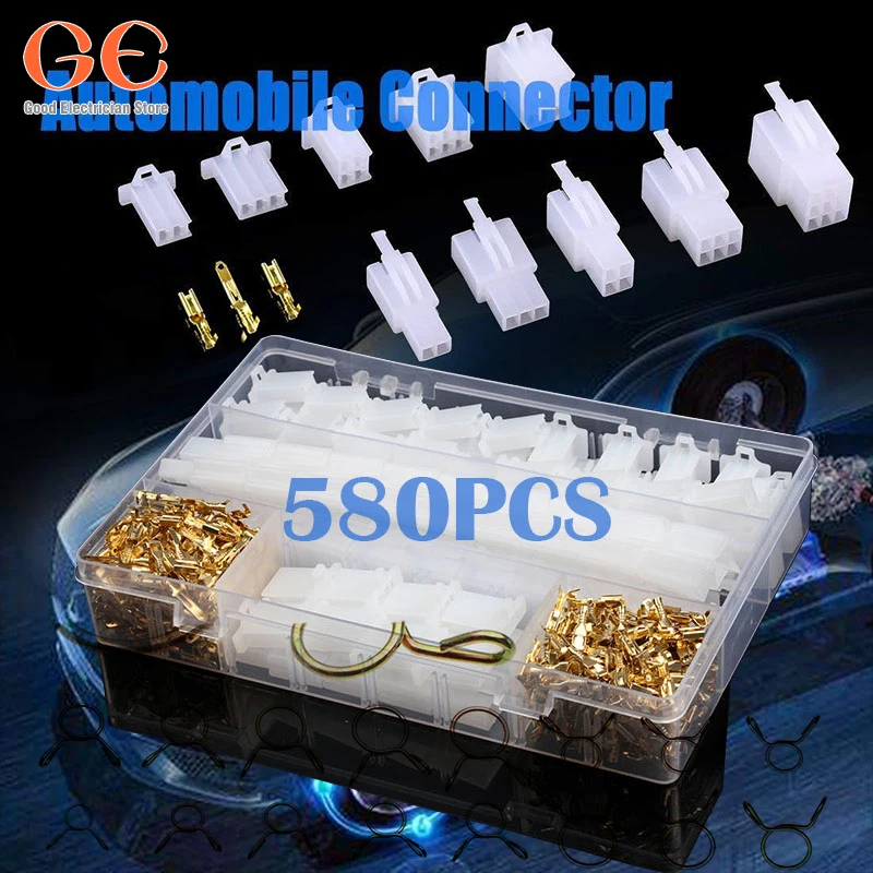 

50Sets Wire Connectors Housing Female Terminals Automobile Kit