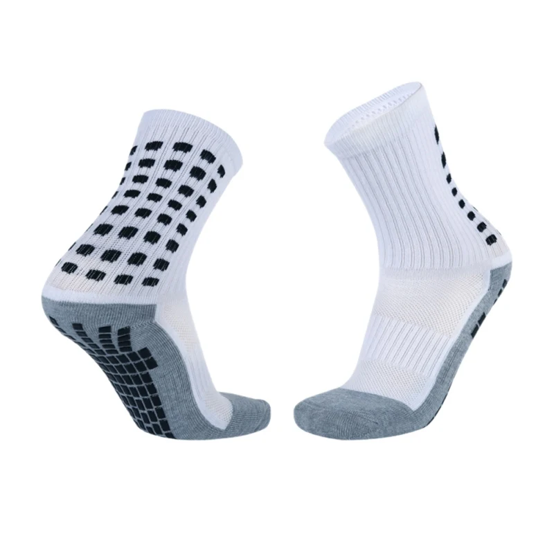 

Professional Men Football Socks Anti Slip Thick Sports Socks Breathable Running Stocking Adult Basketball Fitness Grip Socks