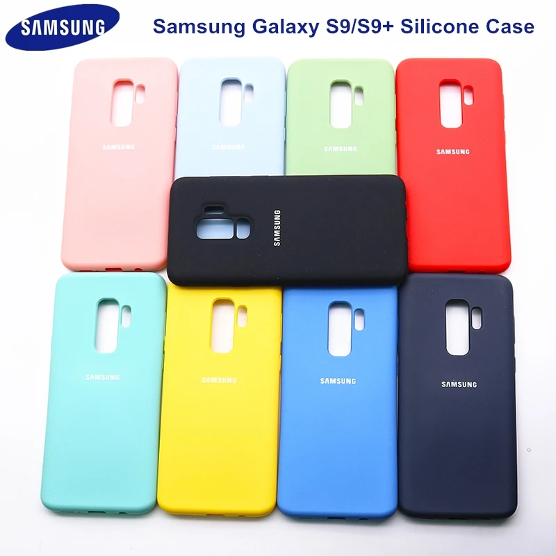 Оригинальный чехол для Samsung S9/S9 + из жидкого силикона официальная силиконовая