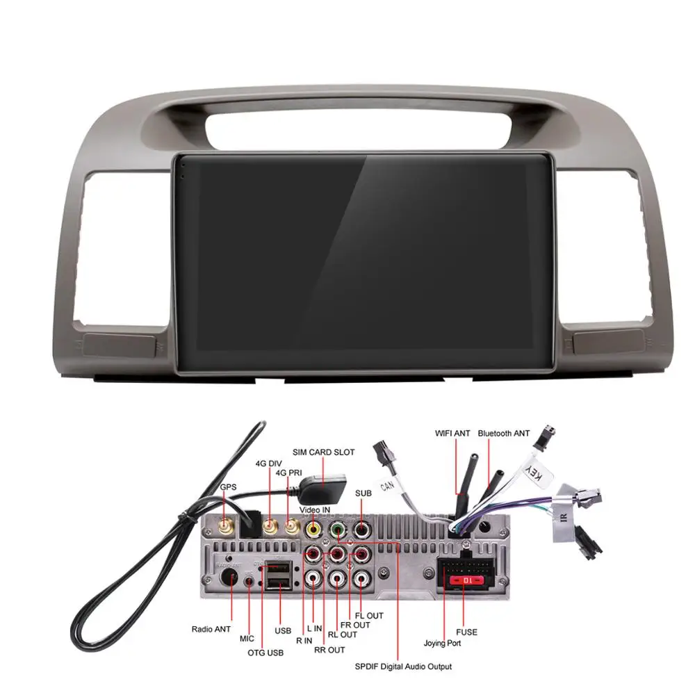 Радуясь 9 дюймов Android10 автомобиль радио для Toyota Camry 2001 2006 GPS DSP Carplay SPDIF 5gwifi