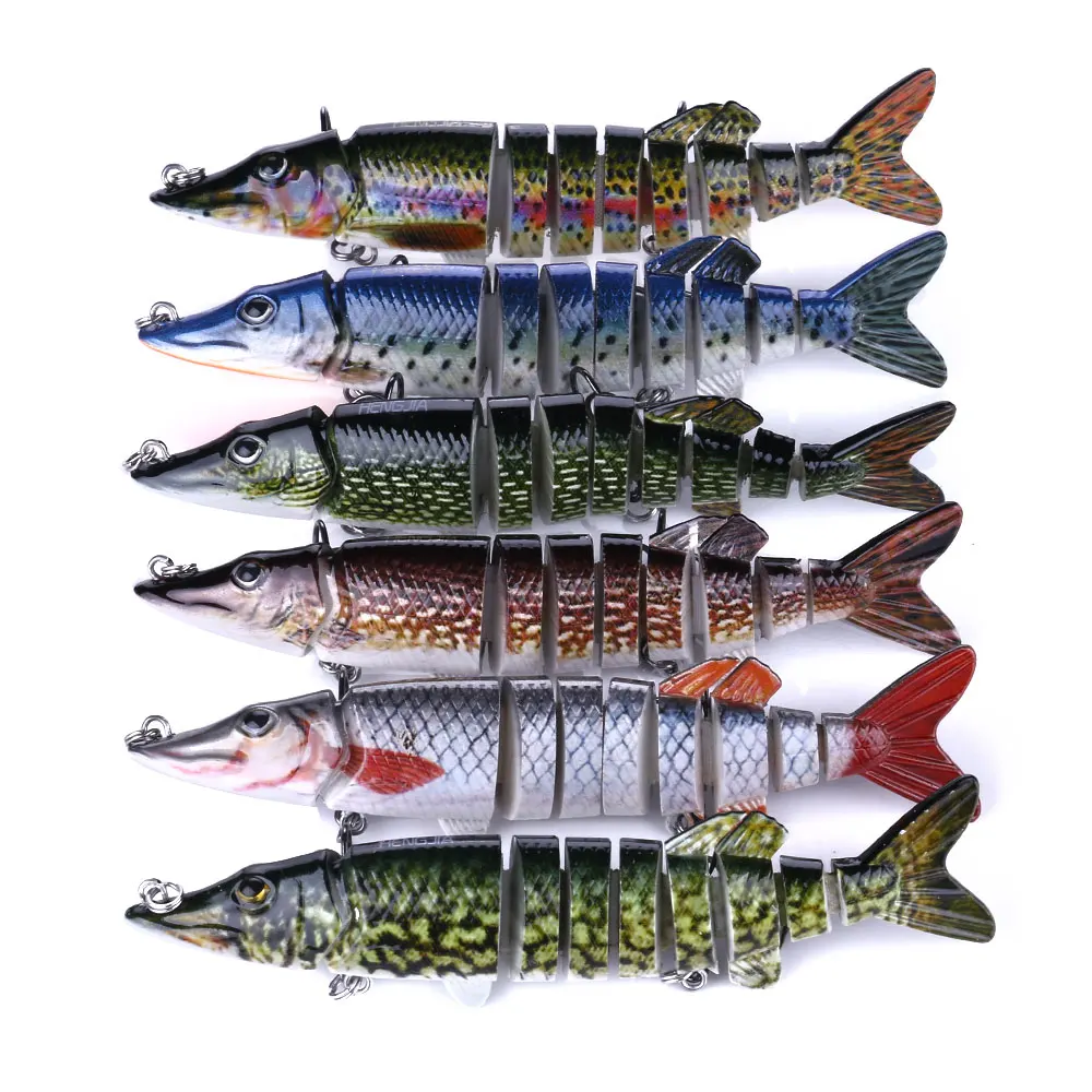 6 шт. приманка для ловли рыбы 12 7 см 20 г Swimbait похожая на настоящую соединитель