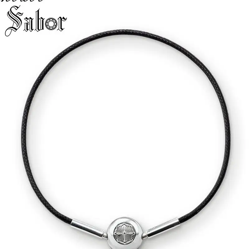 Браслеты звенья цепи вощеный хлопок серебряный цвет модные ювелирные изделия