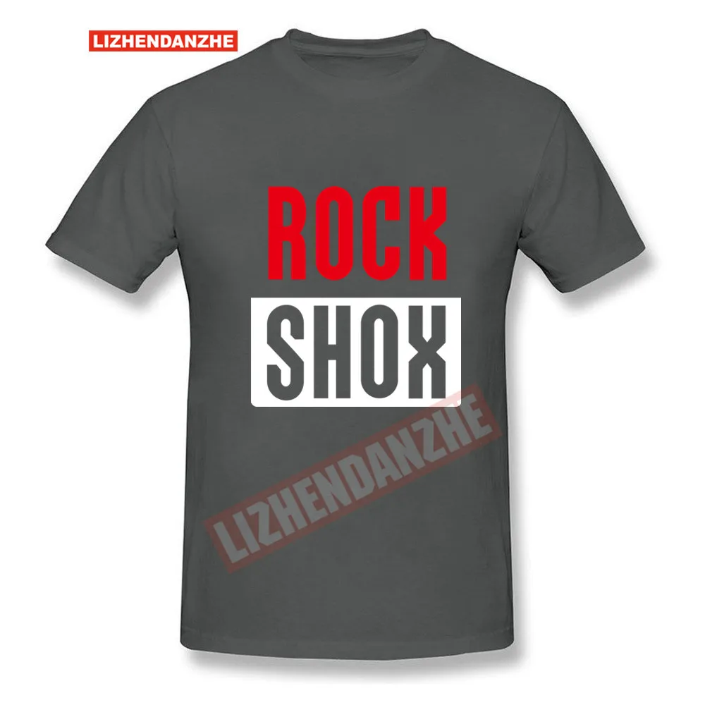 

men t-shirt ROCK SHOX Logo tshirts man t shirt Moutain MTB for Biker Bicycler tee-shirt male cotton top tees Black A32