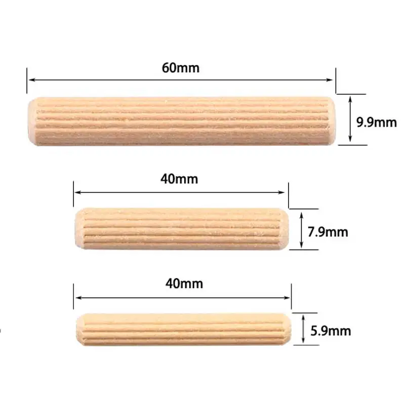 100 шт. деревообрабатывающий набор швабры круглый рифленый деревянный корпус