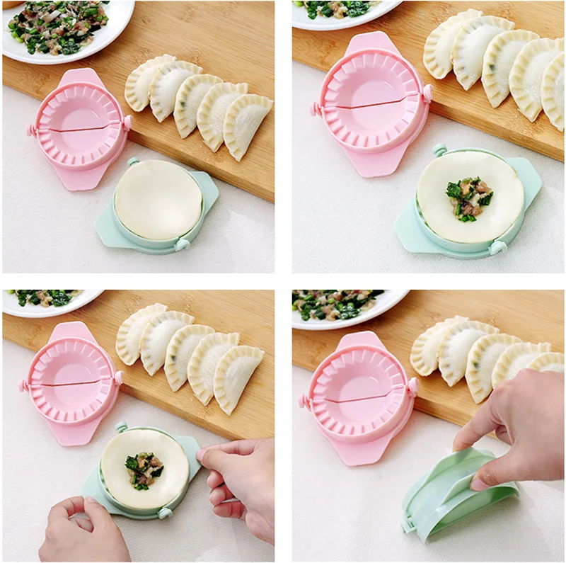 1/3Pcs Dumpling Maker Device New Kitchen Tools Dumpling Jiaozi Maker Device Easy DIY Dumpling Mold Kitchen Appliances