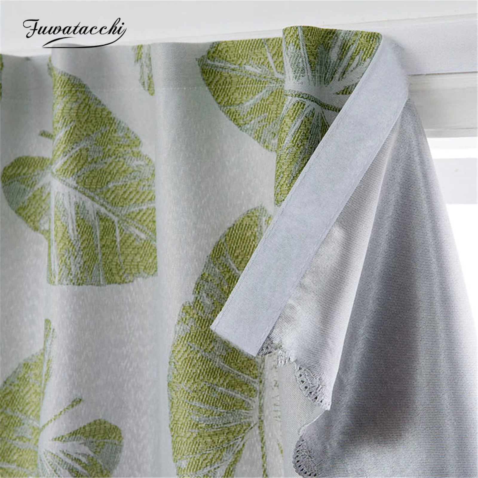 

Fuwatacchi Curtains Cartoon Pattern Home Decoration Shading Geometric Simple Curtain Ready Made Velcro Curtains For Living Room