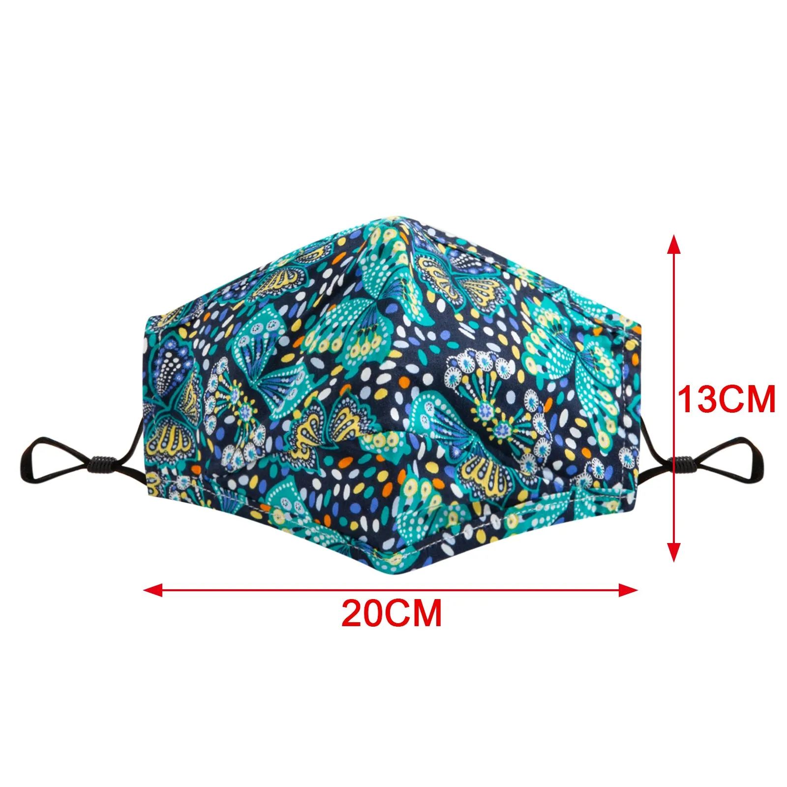 

Kids Children Masks Outdoor Cotton Mouth Dustproof Mask Washable Flowers Print Windproof Foggy Haze Mask Can Put PM2.5 Filter