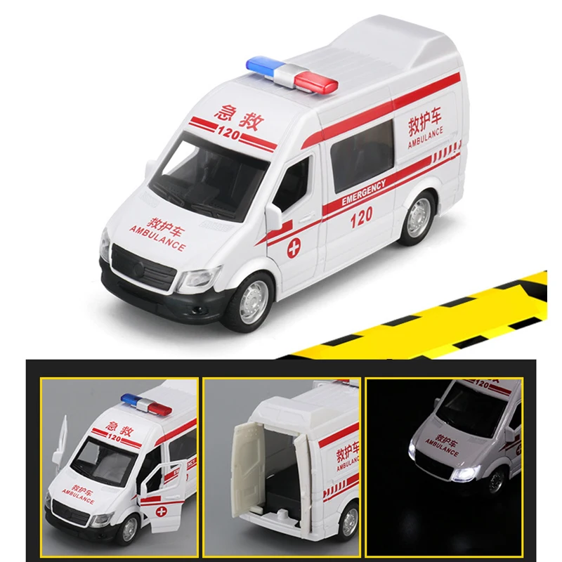 

Children Toys Simulation Alloy Car Model Pull Back Law Enforcement Car Sound Light Double Open Door Car Model Ornaments Kid Gift