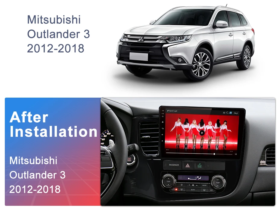 Junsun V1 2G+ 32G Android 9,0 DSP для Outlander 3 2012- автомобильный Радио Мультимедиа Видео плеер навигация gps RDS 2 din dvd