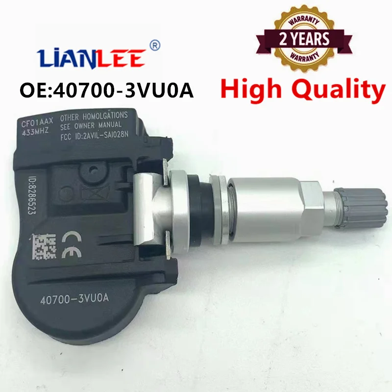 Новинка! 4 шт. 407003VU0A 433 МГц для Nissan Note QASHQAI TIIDA хэтчбек Renault ESPACE V KOLEOS давление в шинах