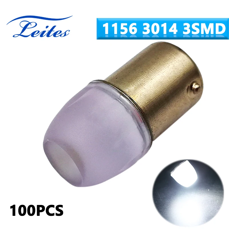 

100Pcs Strobe Super Bright 3014 smd 1156/1157 Motorcycle Turn Signal Lamp Reverse Light Back Up Light Car Led Bulb Lights 12V