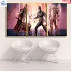 Картина Железный человек на холсте, без рамки, 3 шт.