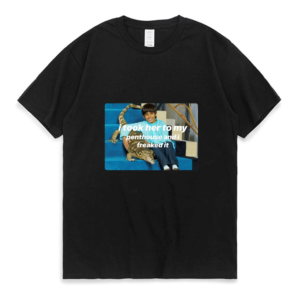 

Ravi Freaked It T Shirts for Men Women Icarly Meme Novelty Print T-Shirt Fashion O Neck Short Sleeve 100% Cotton Cozy Tees Male