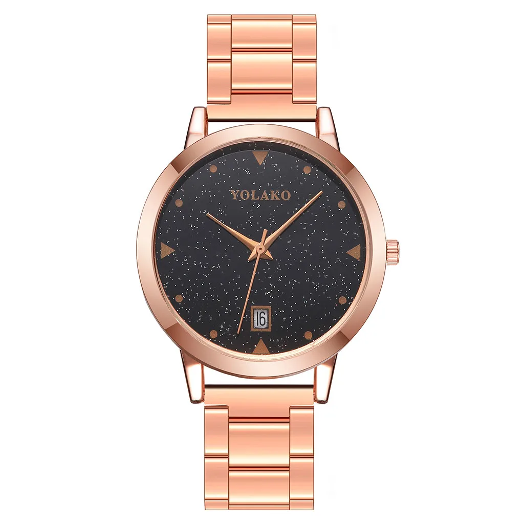 

Starry Sky Women Watches 2019 Simple Ladies Quartz Wristwatch Alloy Rose Gold Strap Casual Clock Dress Gifts Relogio Feminino /d