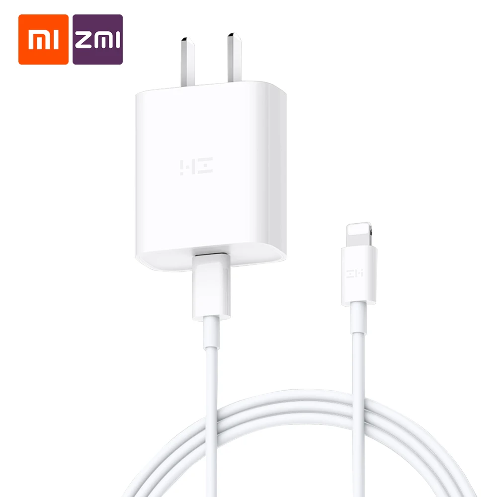 Xiaomi ZMI usb type-C быстрое зарядное устройство с USB-C кабелем для передачи данных 18 Вт портативный адаптер для телефона мини зарядное устройство для путешествий настенное зарядное устройство