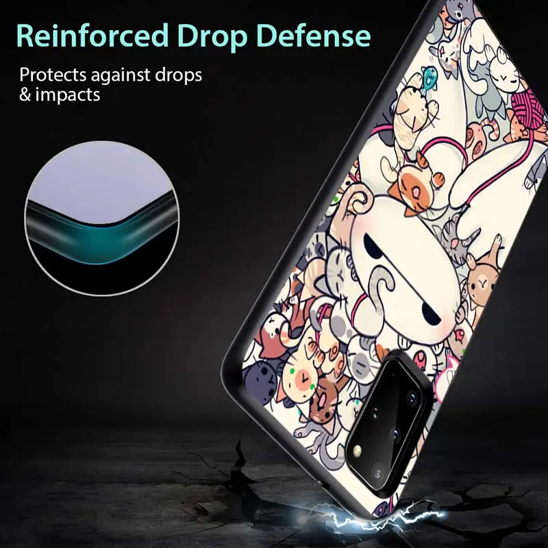 

Big Hero 6 for Samsung S20 FE Ultra Plus A91 A81 A71 A51 A41 A31 A21S A72 A52 A42 A02S Soft Black Phone Case