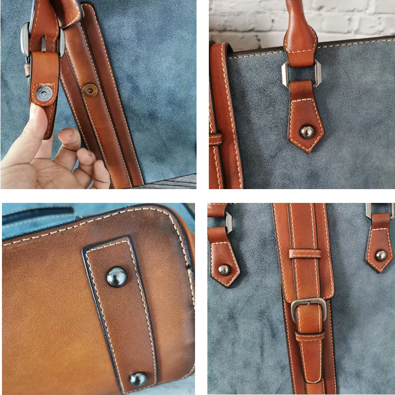 IMYOK винтажные сумки мягкие кожаные большие для женщин Женская дорожная сумка