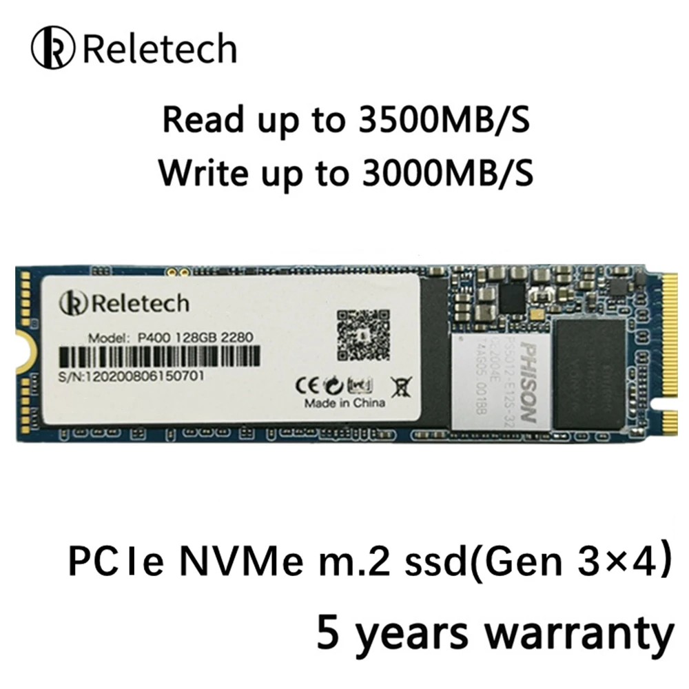 Reletech m2 ssd 3 × 4 PCIe nvme 512 ГБ 1 ТБ 256 2280 твердотельный накопитель независимый кэш