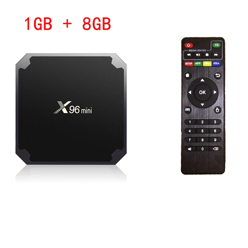 1G 8G TV BOX X96 Мини Смарт ТВ приставка Android 7,1 2 Гб 16 Гб Amlogic S905W четырехъядерный WiFi Google плеер Youtube Netflix медиаплеер телеприставка - Цвет: 1G 8G TV BOX