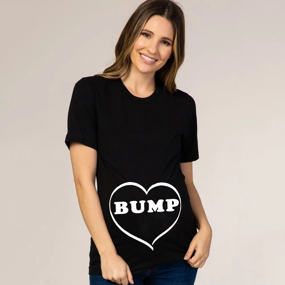 

Pregnancy Shirt Maternity Cute Baby Print O-Neck Short Sleeve T-Shirt Pregnant Tops Ropa Embarazada Verano Zwanger