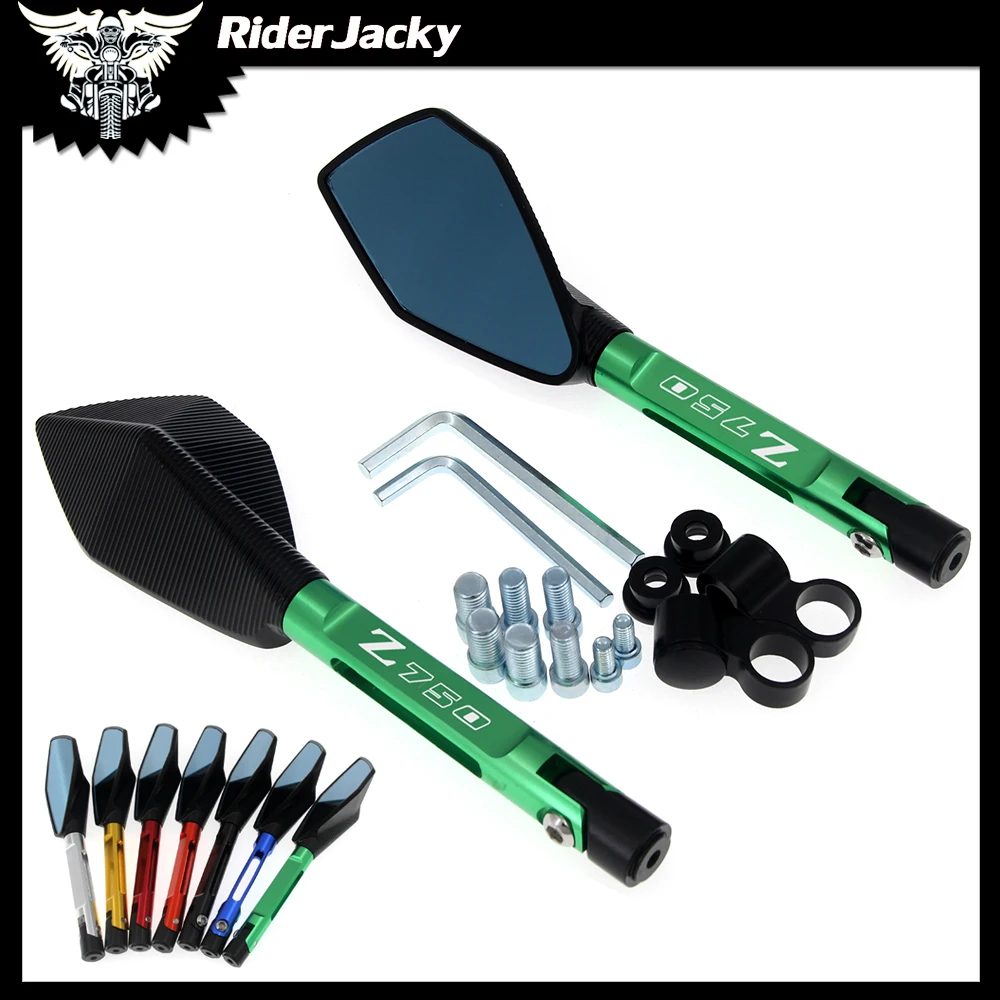 Алюминиевое зеркало заднего вида на руль мотоцикла антибликовое для kawasaki Z750 Z750R