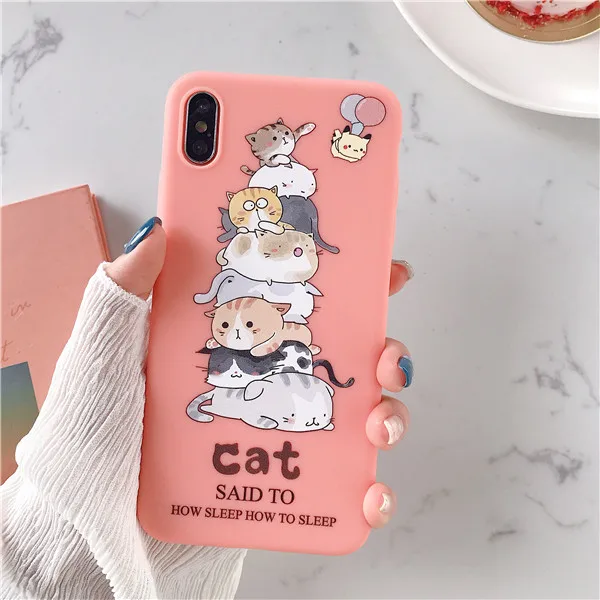 11 Милый мультяшный чехол для телефона для iPhone 6, 6 S, 7, 8 Plus, чехол, силиконовый мягкий карамельный чехол из ТПУ для iPhone X, XR, XS, MAX, 11 Pro MAX - Цвет: 11