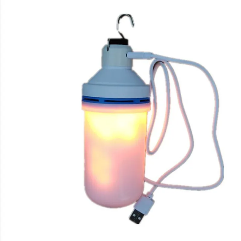 

Лампа с эффектом пламени и солнечной батареей, светодиодный ночсветильник с зарядкой через USB, 108 светодиодов, 7 Вт, лампочка с эффектом пламе...