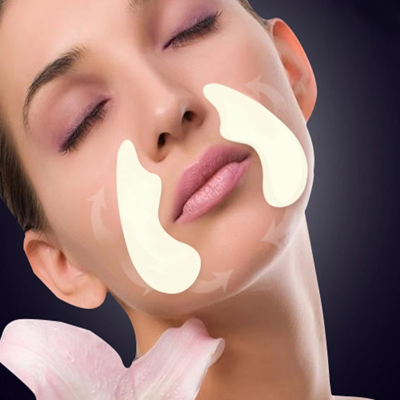 1 пара/2 шт. для носогубной Области Анти-морщинки наклейки Антивозрастная маска