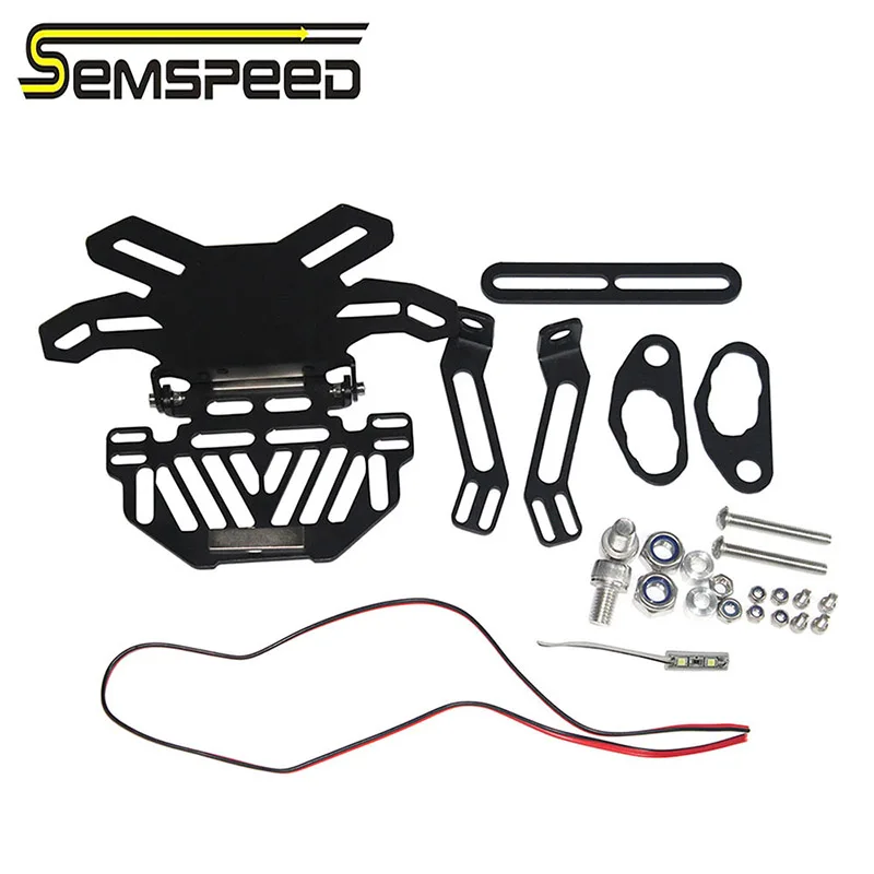 Semspeed держатель номерного знака мотоцикла для YAMAHA FZ07 MT 07 09 YZF R1 R6 R3 Z800 Z1000|Номерной